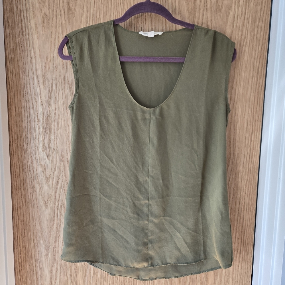 Olive green blouse